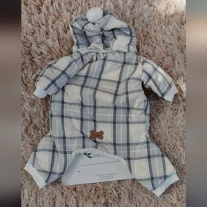 Koolaburra Cream and Black Plaid Onesie